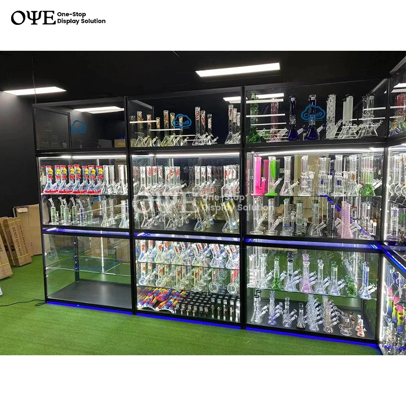 Display Case Smoking Shop Showcases Glass Display Glass Showcase