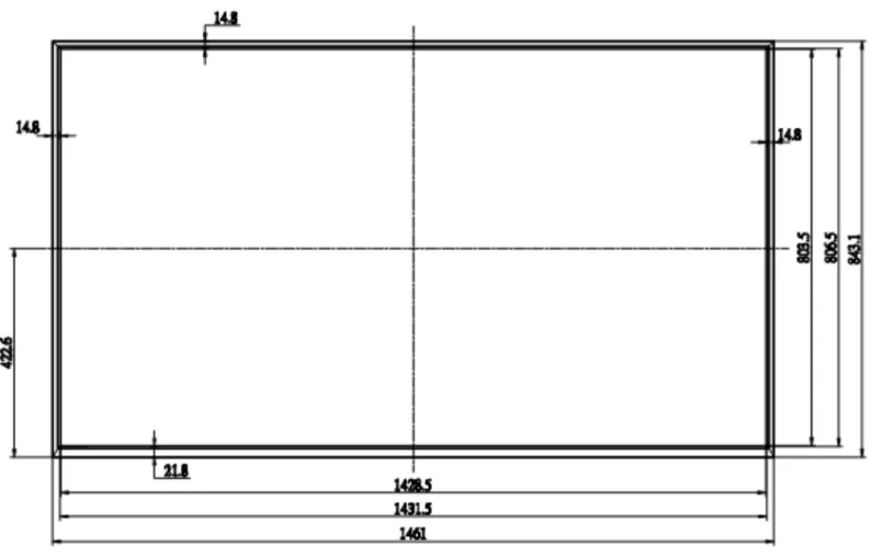 65 Inch 1000-3000 Nit CS-650QUB-N00 LCD panel High Brightness Tft Lcd Module Screen Support 3840x2160 FHD With RTD2513A borad supplier