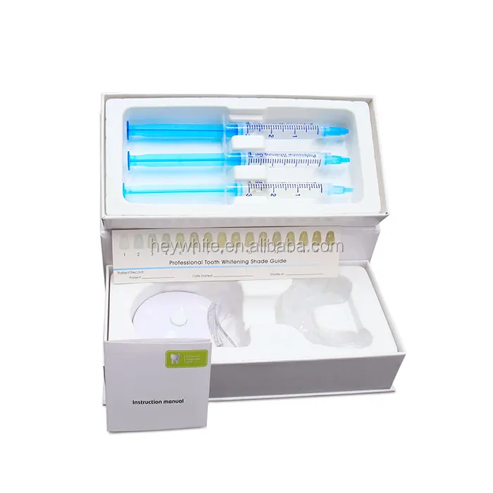 オーラグロー 歯 whitening キット LED 加速器付き 3ml ジェル