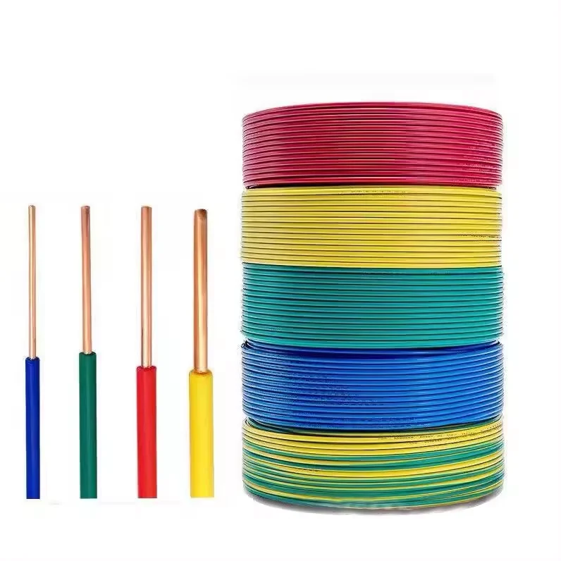 High Quality Single Copper Core Wires Solid Insulated Stranded Electrical Cables Overhead Application PVC Roll House Holdings