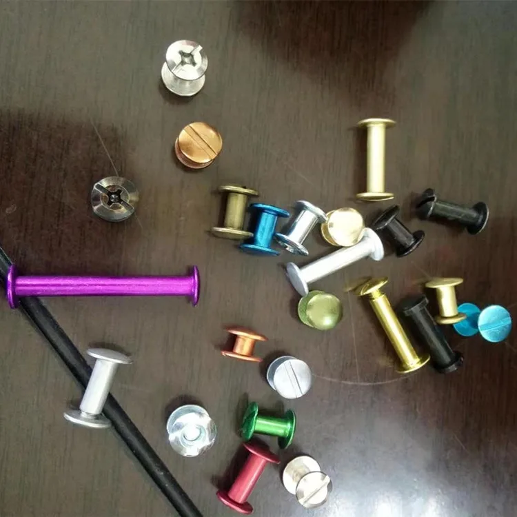 Black 832 Machine Screw Truss Head Binding Post Slotted Male Female