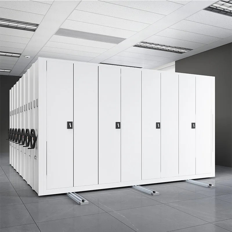 Customize Steel Manual Hanging Storage System Library Mechanical Movable Compact Shelves Mobile File Compactor