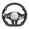 Real Carbon Fiber;Red Stitch & Center Stripe; Heated
