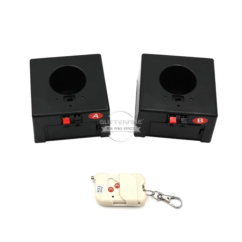 D02 Stage Indoor 2 Channel Wedding Sparkler Ignition Party Equipment Wireless Remote Control Cold Flame Fireworks Firing System