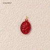Floral Oval Charm