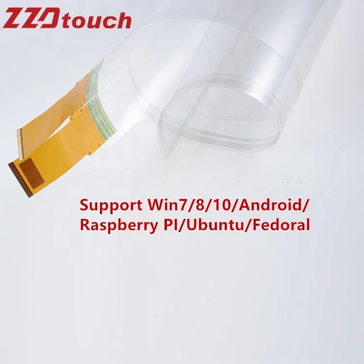 Zzdtouch 50 дюймов сенсорный экран фольги 20 точек касания голографические прозрачные usb
