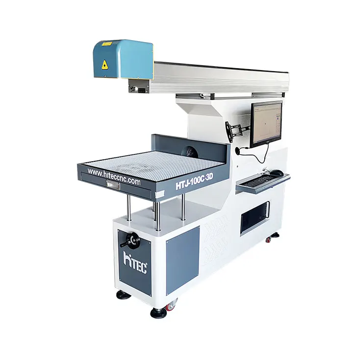 HITEC CNC Large Scale Jeans 3D Dynamic Synrad CO2 100W Laser Marking Machine