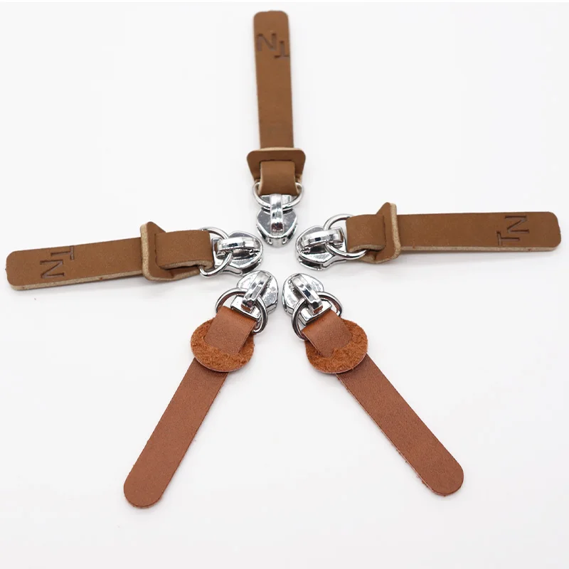 Non Lock Leather Zipper Puller