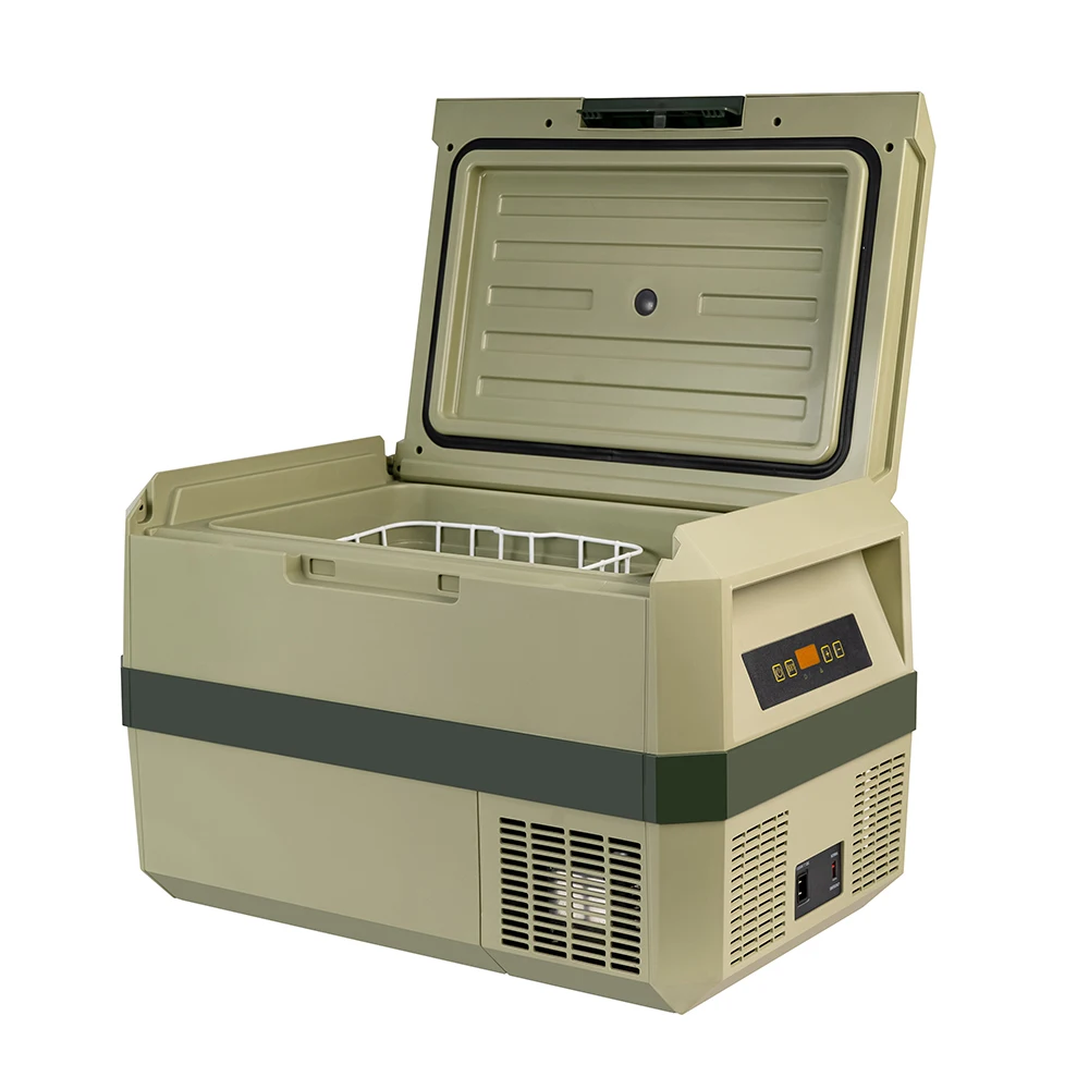 Evercool 12V Cooler Box Mini Compressor Freezer for Cars RVs SUVs Trucks  Green Camping Fridge Cooler 28-33 Liter Capacity