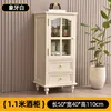 11 high-end solid wood low wine cabinet-ivory white