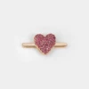 Coeur rose doré