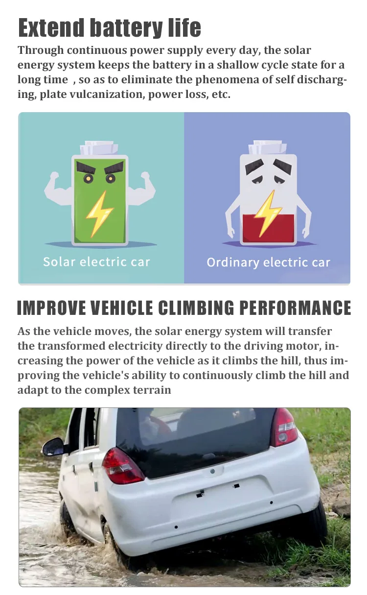 City use 4 wheel electric vehicles EEC COC certificate new cars solar electric cars