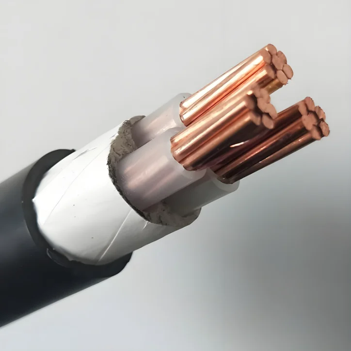 Three-core pure copper conductor xlpe insulation pvc sheath high efficiency electricity industrial building farm cable NYY/U1000