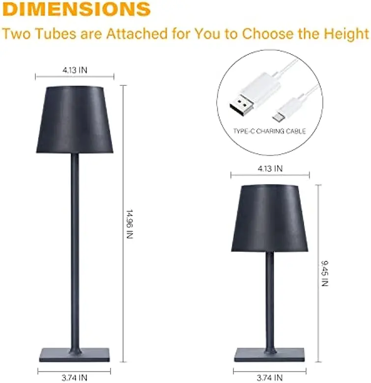 Multifunctional LED Desk Study Lamp with USB Charging