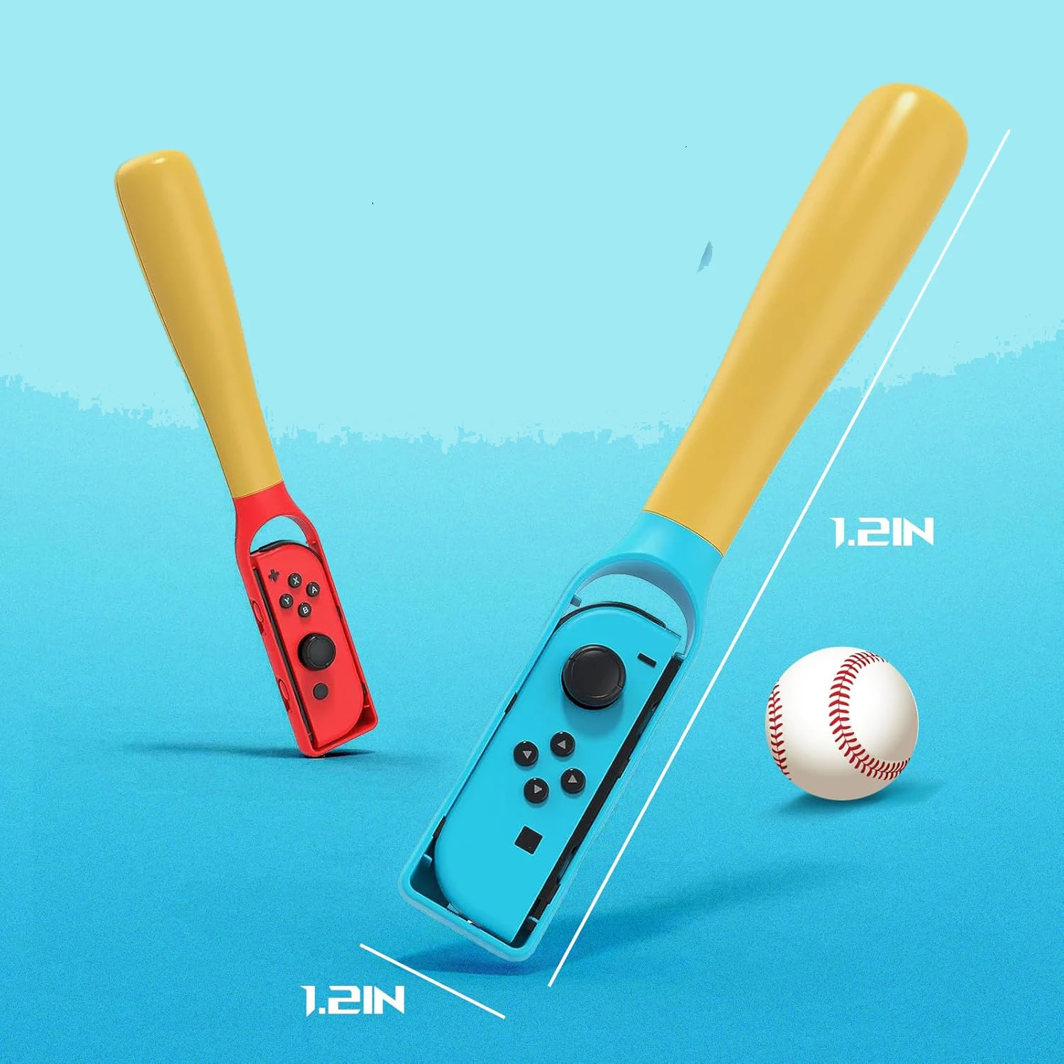 product baseball bat of nargos baseball game controller accessories for nintendo switch oled joy con controller 2pcs-30