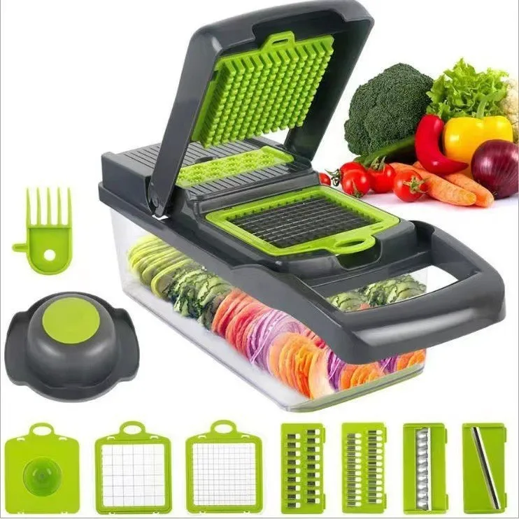 Manual Hand Fruits and Vegetable Cutter All in One 16 in 1 Vegetable Food Chopper Durabl aperçu 5