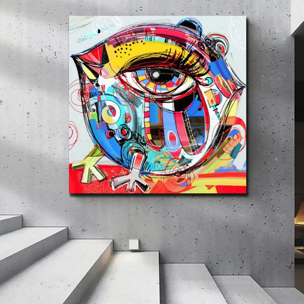 Industrieel Madeliefje Van God Abstract Style Graffiti Street Big Eyes Canvas Painting Poster And Prints  Wall Street Pop Art - Buy Pop Art,Pop Art Painting,Pop Art Canvas Product  on Alibaba.com