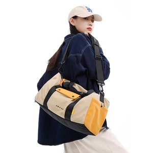 NOXXON Custom Logo Zipper Large Capacity Premium Nylon Weekender Duffel Overnight Travel Gym Sport Duffle Bag for Men Women