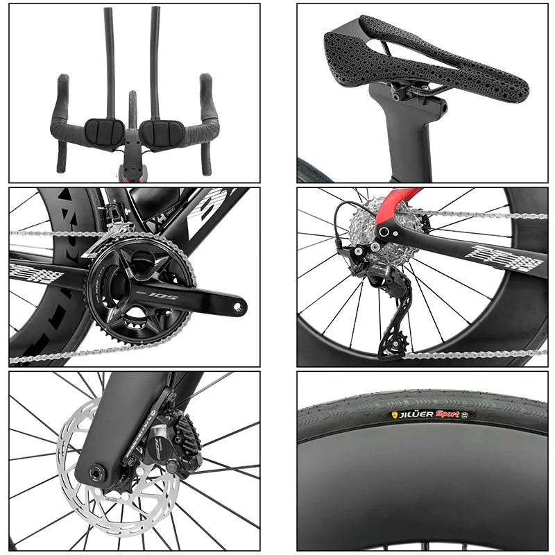 BXT 軽量 フルカーボン トライアスロンバイクフレーム エアロ タイム