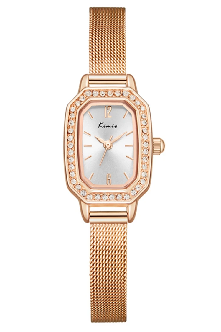 KIMIO K6362 Jam Tangan Kuarsa Wanita, Arloji Mewah Merek Perempuan Kristal  Murah