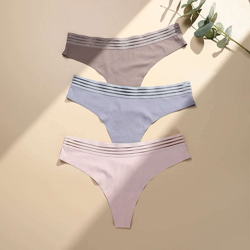 Culottes Strings Sans Coutures SHARICCA - Tangas Femme Confy - Multicolore