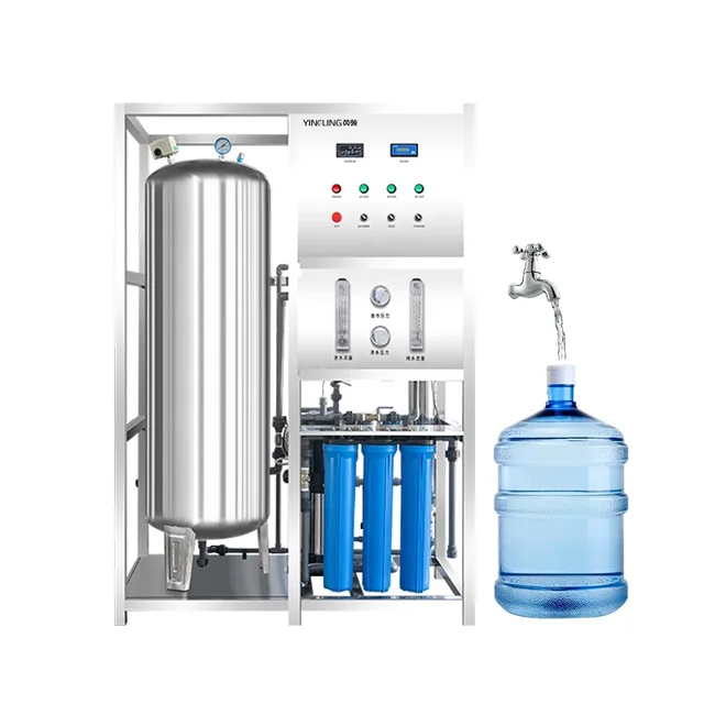 250-2000LPH Auto Durable Metal Water Purifier System 5 Stage Reverse Osmosis Water Treatment Machine For Pure Water Product