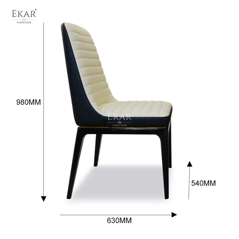 Contemporary Design Leather Dining Chair - Modern Elegance for Stylish Spaces details