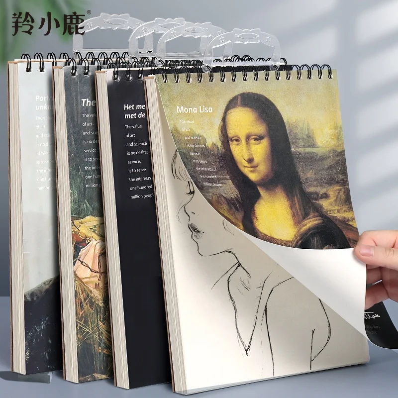 Professional School Student Art Smooth Drawing A4 Spiral Hard Cover ...