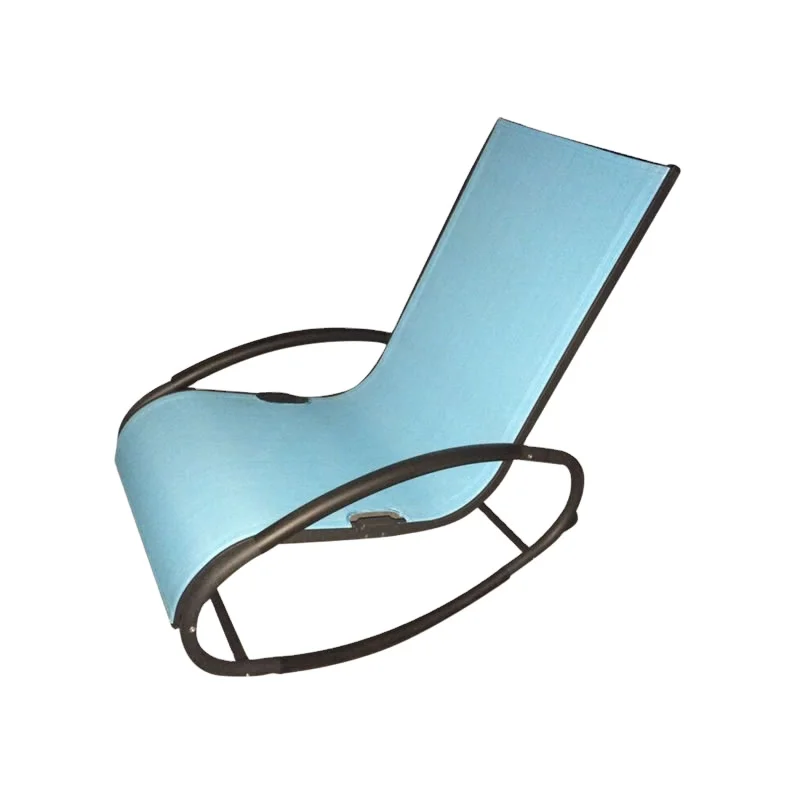 Недорогое кресло-качалка с металлической рамой для