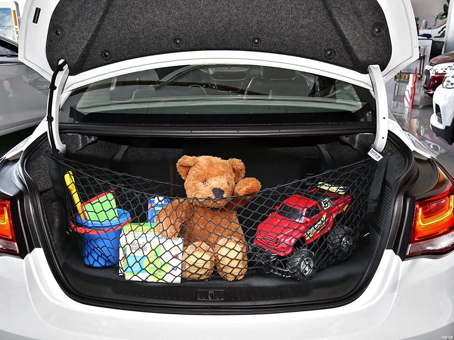 Cargo Net Trunk Bed Extender, Envelope Mesh Truck Bed Organizer Net