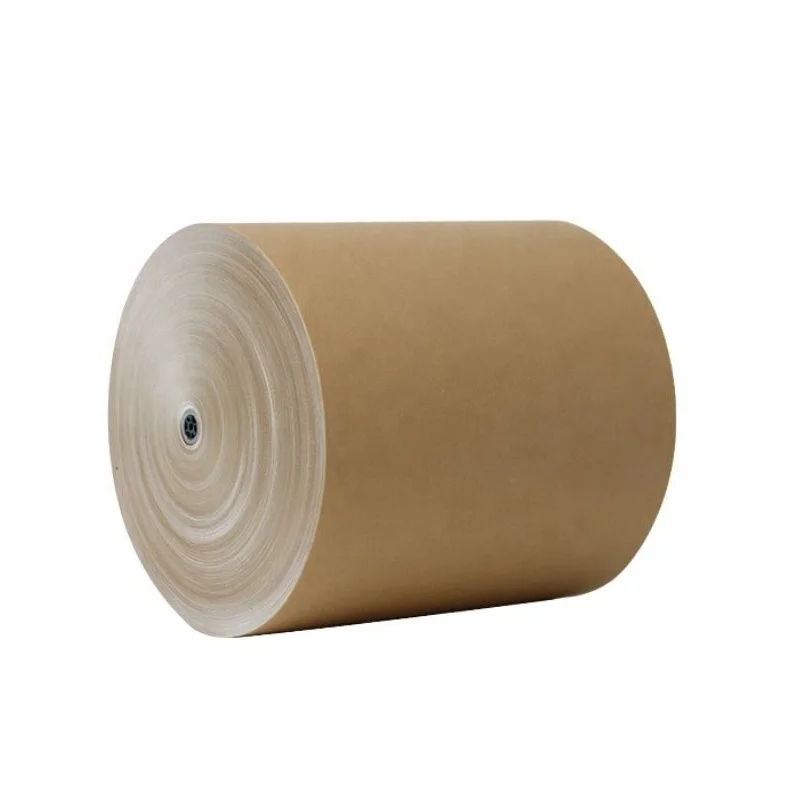 Materie prime in carta kraft Rotoli di carta kraft marrone rivestito in PE da 180 gsm per ciotola di tazza di carta alimentare