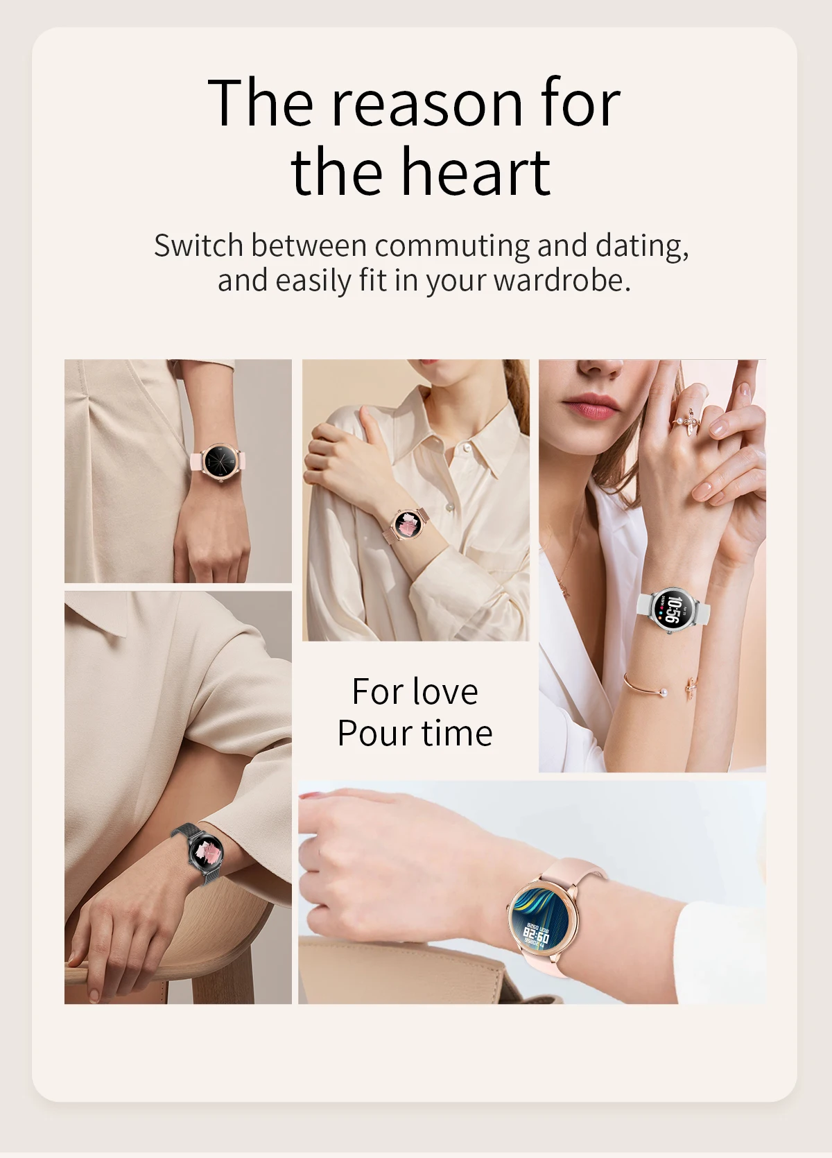 2022 New Popular Goddess Design V33 Smartwatch HD Color Screen Ladies Watch Sleep Monitoring Full Touch Lady Smart Watch