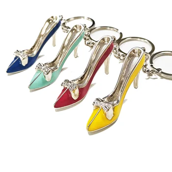 Personalisable practical Brands awesome ins 3d Initial product high heels metal keychains