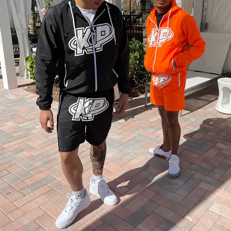 High Quality Sweatsuits Slim Fit Sweat Suits Unisex Windbreaker Short