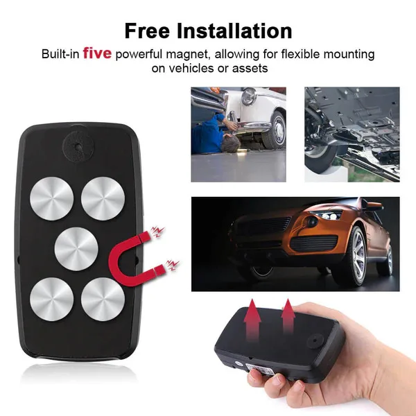 Wireless 4G GPS Tracker Portable Locator with Strong Magnet Weight Sensor for Vehicle Management 24/7 Tracking Security System