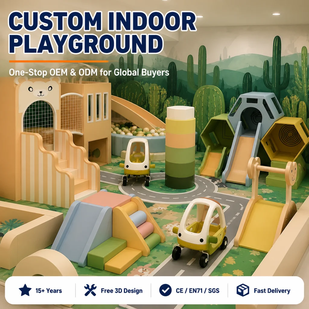 Indoor Kids Soft Play Naughty Castle Ball Pit Slide Climbing Wall CE CPC Certified for Shopping Mall Amusement Center OEM