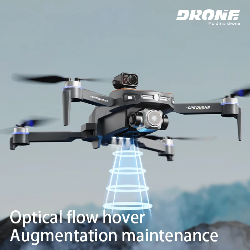 New S28 Mini Drone With GPS 4K Cameras Foldable Quadcopter Obstacle  Avoidance Optical Wifi Gimbal Helicopter Professional