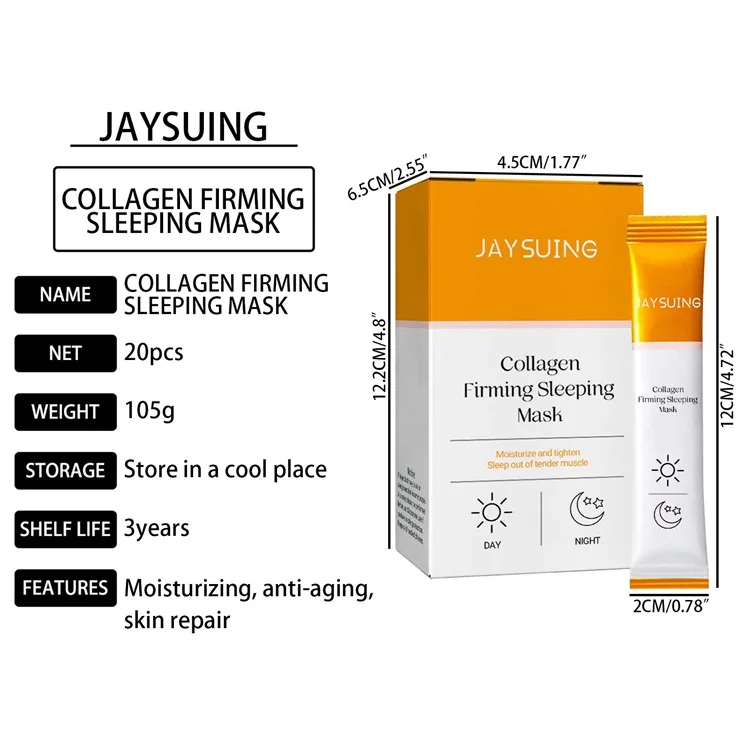 Oem Odm Anti Wrinkle Aging Sleep Jelly Face Mask Korean Moist Up