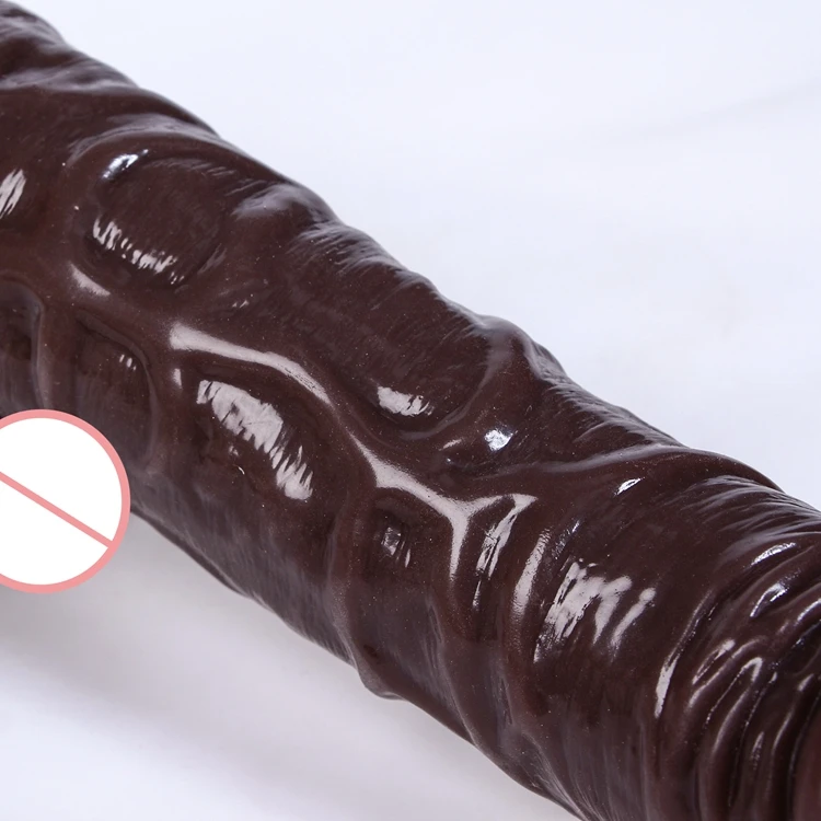 Sex Toy Insertable 7.87 Inch Artificial Africa Huge Big Huge Black Thrusting Dildo Xxl Realistic Silicone Penis for Woman