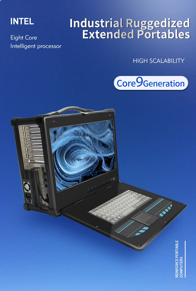 17.3inch Q370 Chipset 64g 13usb Waterproof And Dustproof Portable