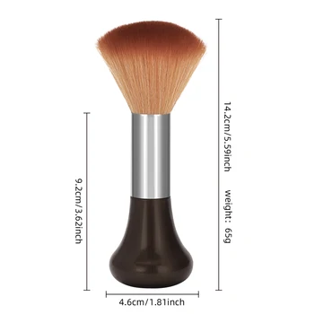Premium Quality Soft Nylon Hairdressing Brush for Salon Professionals Neck Duster Brush
