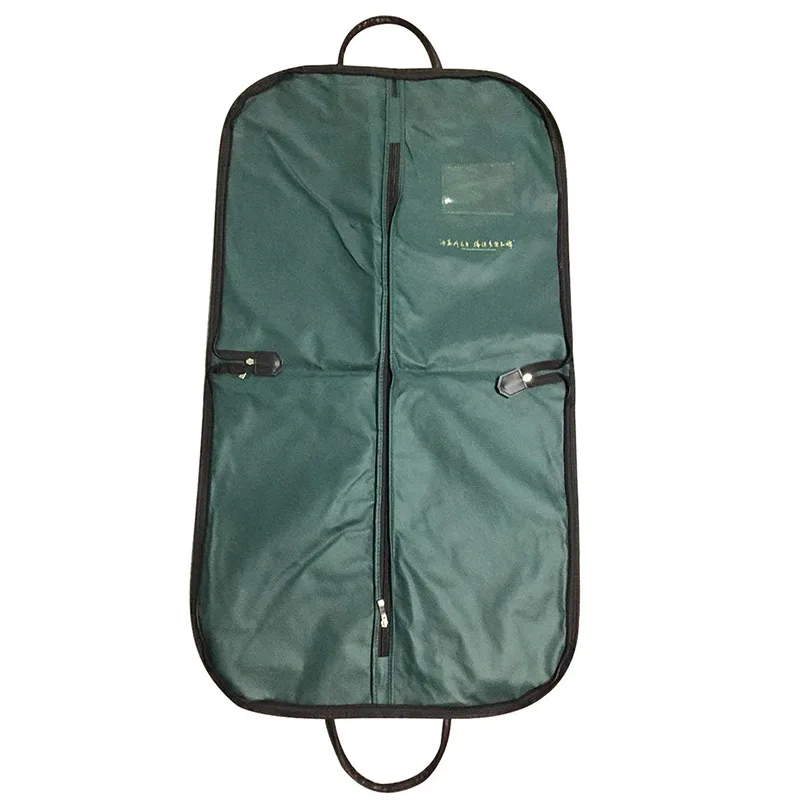 Пользовательский Складной Оксфордский костюм чехол сумка кожаная ручка для одежды