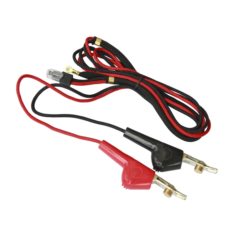 Cleqee P1024 Dual Alligator Clip Test Lead Crocodile Clamp Cable 5 Colors Wire 100CM for Multimeter Electronic Testing HAVC Tool