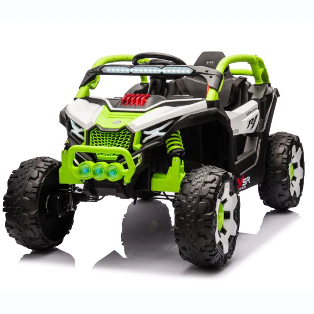 New Children's Electric Four-Wheel Off-Road Ride-On Double-Seater Remote-Controlled Toy Car for Kids