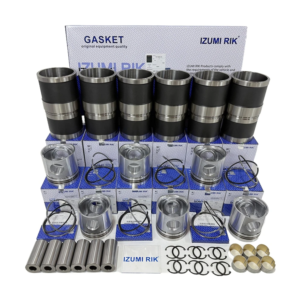 IZUMI RIK for Yanmar 6T112 Overhaul Rebuild Kit Standard Size Engine Parts