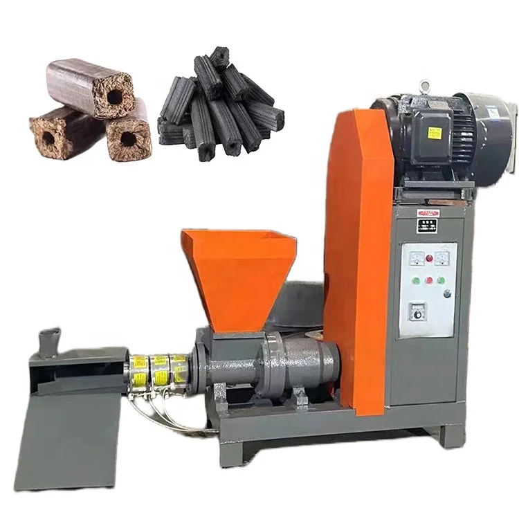 Small Corn Stalk Saw Dust Coffee Waste Coal Straw Rice Husk Wood Sawdust Fuel Press Charcoal Biomass Briquette Making Machine