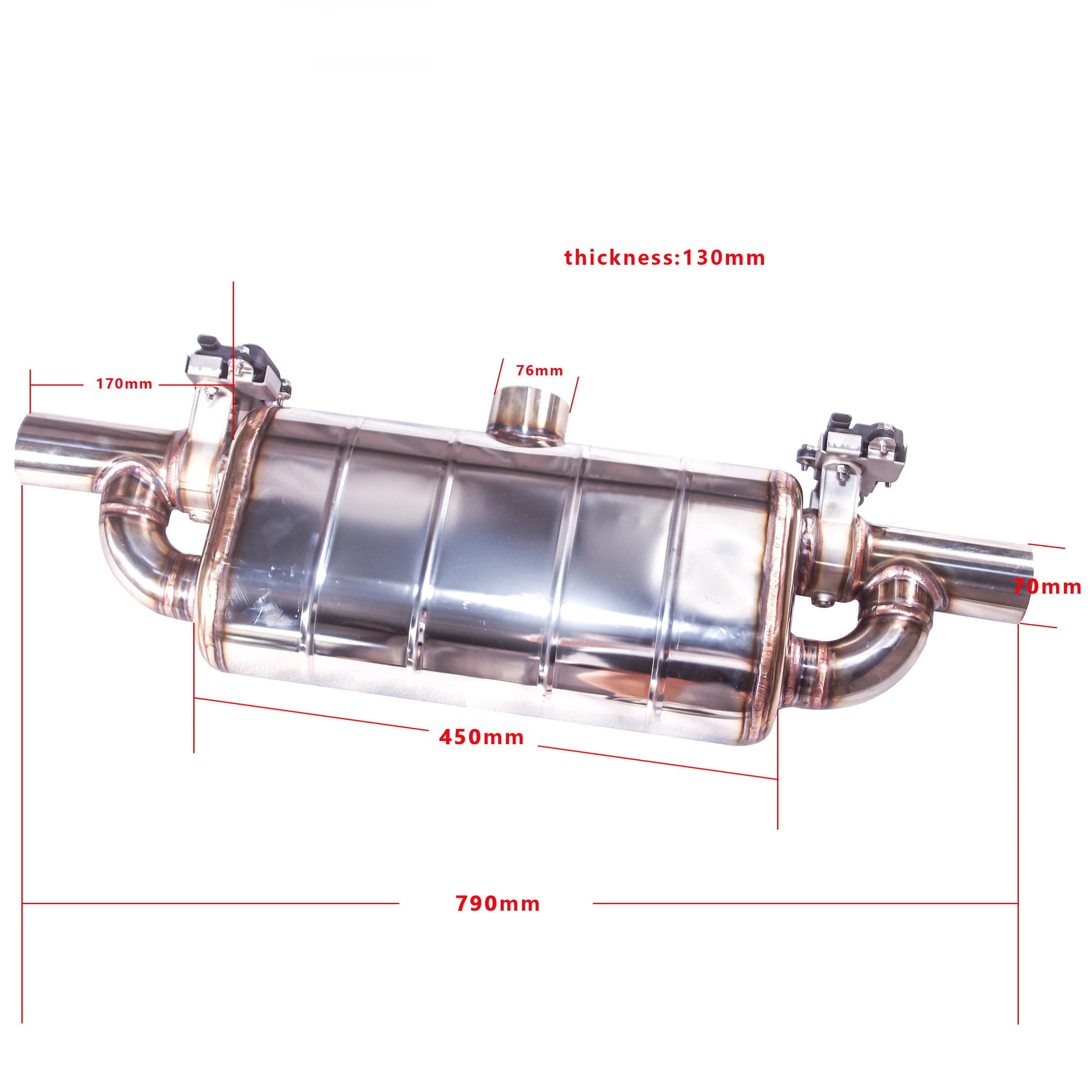 Car Conversion Remote Control Variable Exhaust Valve Drum in Electric Valve Drum Sports Car Sonic Universal Muffler