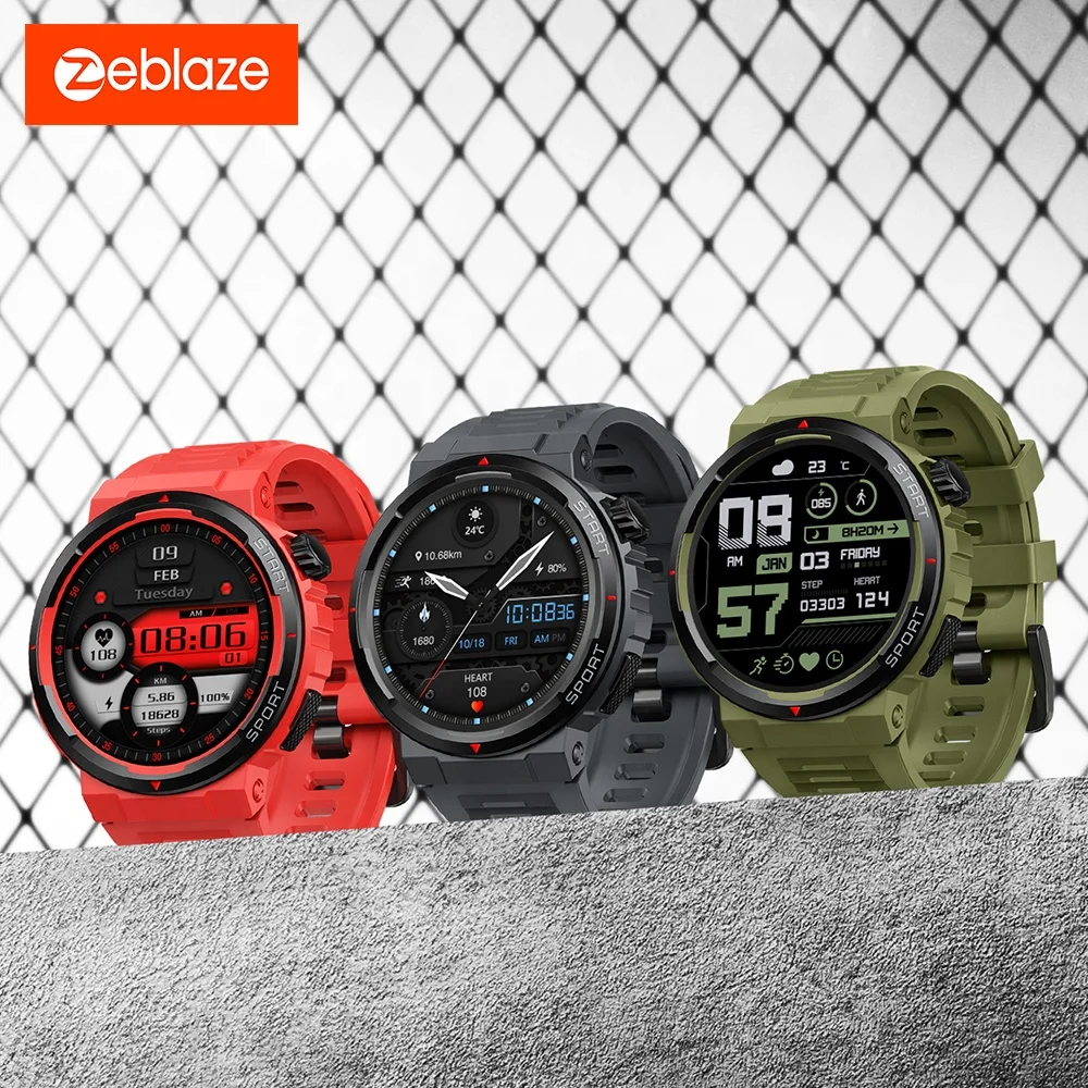 Zeblaze Ares Plus Smartwatch HD AMOLED Display Features