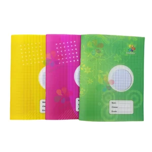 2026 New Style Factory Wholesale A5 PP Cover Saddle Stitched Exercise Book Custom French Ruled Inner Pages Full Wood Pulp