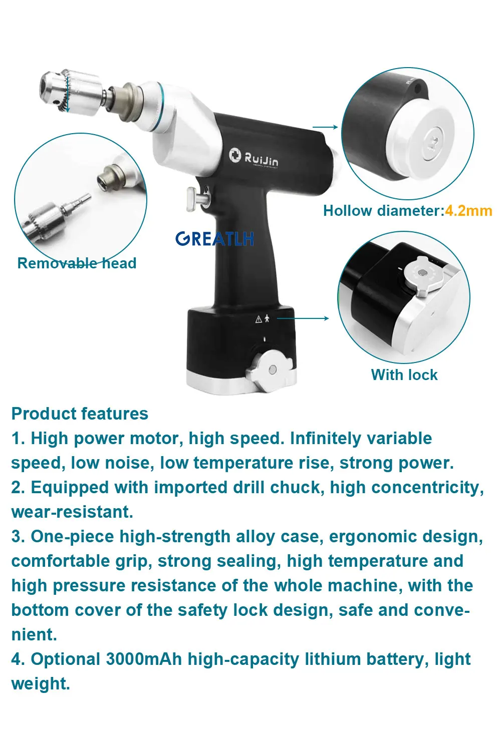 Orthopedic Surgical Instruments Medical Drill Orthopedic Bone Drill ...